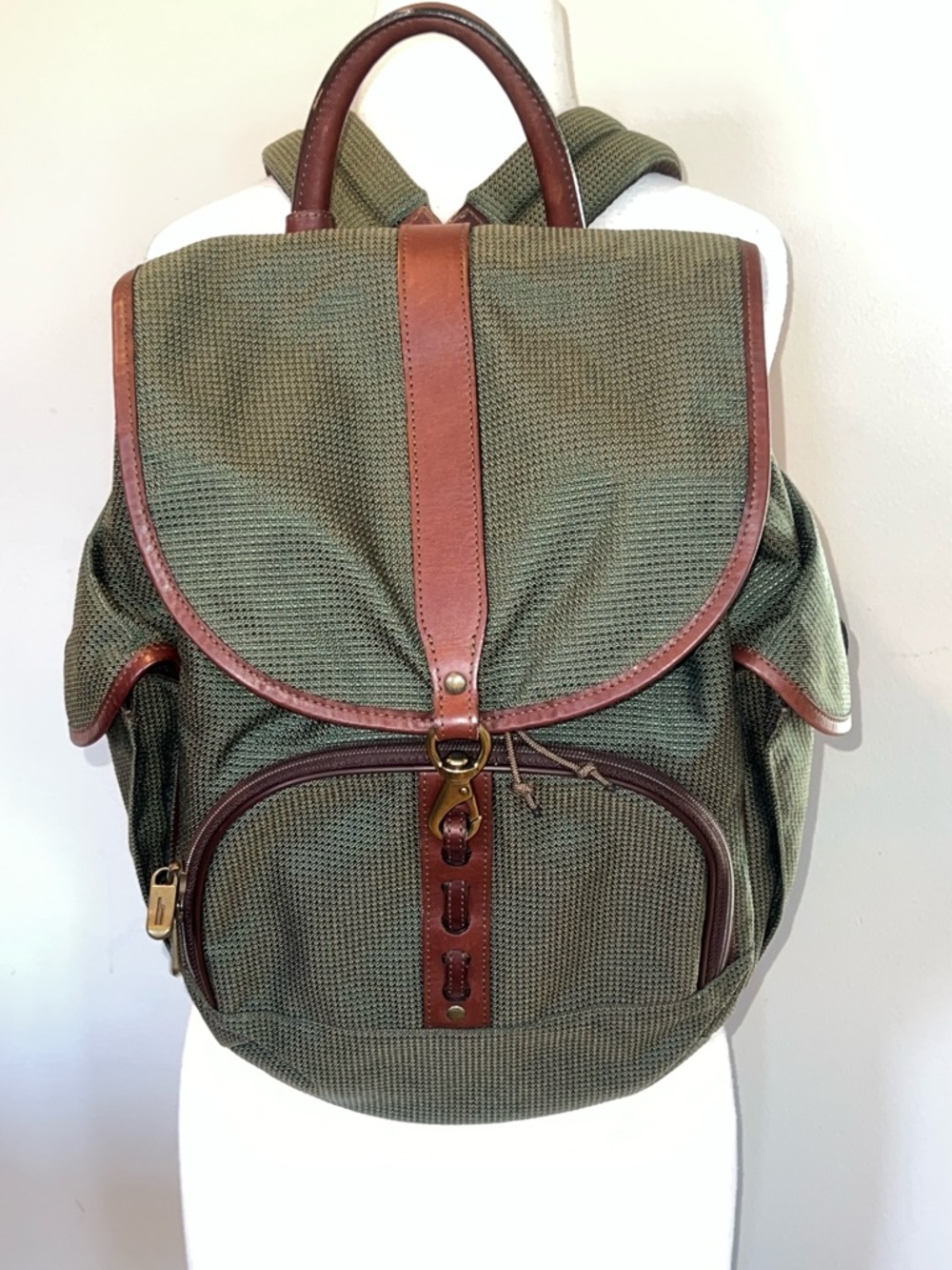 Hartmann Tweed & Leather Trim Travel Backpack